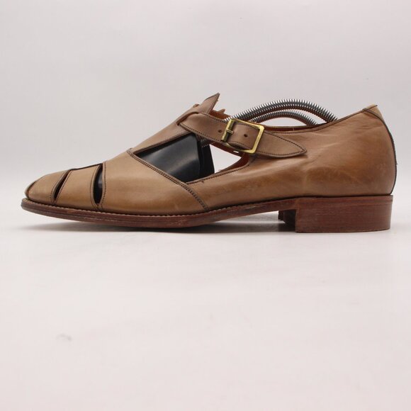 Grenson Footmaster Fisherman Men\'s Size 11.5 D Brown Leather Shoes England main image 12